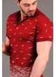 Martılı Polo Yaka Kırmızı T-shirt