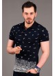 Martılı Polo Yaka Lacivert T-shirt