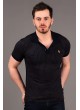 Petek Desen Lacivert Polo Yaka T-shirt