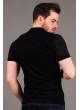 Petek Desen Sİyah Polo Yaka T-shirt