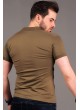 Petek Desen Haki Polo Yaka T-shirt