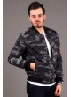 Füme Kamuflaj Bomber Ceket