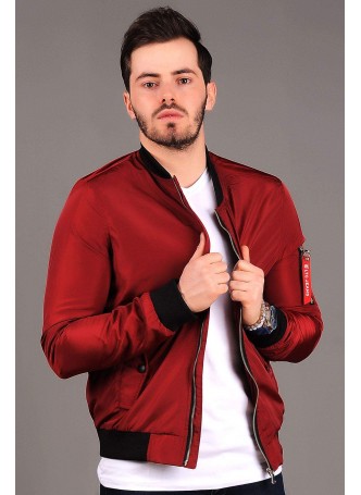 Bordo Bomber Ceket