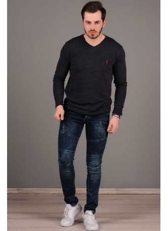 Desenli Kot Pantolon