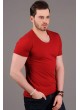 U Yaka Basic Kırmızı T-shirt