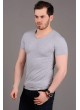 U Yaka Basic Gri T-shirt
