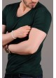 U Yaka Basic Yeşil T-shirt