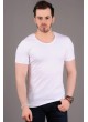 U Yaka Basic Beyaz T-shirt