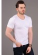 U Yaka Basic Beyaz T-shirt