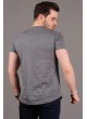 Stamp Baskılı Gri T-shirt