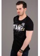 Stamp Baskılı Siyah T-shirt