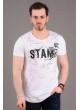 Stamp Baskılı Beyaz T-shirt