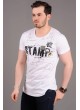 Stamp Baskılı Beyaz T-shirt