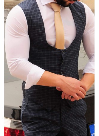 Füme Kareli Cepken Pantolon