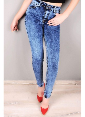 Yıkamalı Açık Mavi Denim