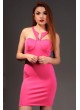 Sırt Dekolte Pembe Elbise