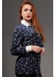Çapa Desenli Kedili Yaka Lacivert Gömlek