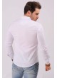 Kabartma Desenli Beyaz Gömlek