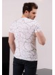 Baskılı Armalı Beyaz T-shirt