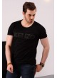 Desenli Siyah T-shirt