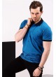 Martılı Polo Yaka Mavi T-shirt