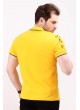 Yıldız Desenli Sarı Polo Yaka T-shirt