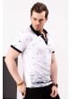 Martılı Polo Yaka Beyaz T-shirt