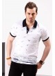 Martılı Polo Yaka Beyaz T-shirt