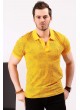 Petek Desen Sarı Polo Yaka T-shirt