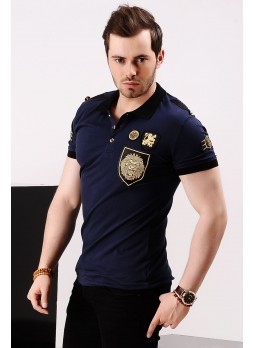Aslan Armalı Lacivert T-shirt