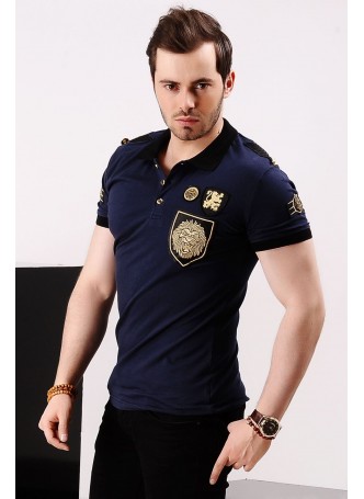 Aslan Armalı Lacivert T-shirt