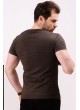 Baskılı Haki T-shirt