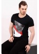 Baskılı Siyah T-shirt