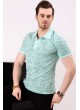 Petek Desen Nilyeşili Polo Yaka T-shirt