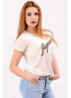 Super Taşlı Beyaz T-shirt
