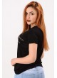 Önü Taşlı Siyah T-shirt
