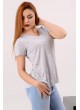 Taşlı Gri T-shirt