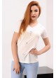 Taşlı Beyaz T-shirt