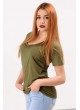 V Yaka Yeşil T-shirt