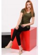 Fitilli Yeşil T-shirt