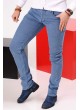 Açık Mavi Çizgili Erkek Denim