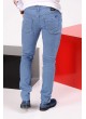 Açık Mavi Çizgili Erkek Denim