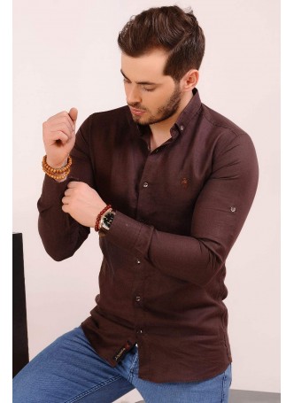 Kahve Basic Gömlek
