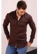 Kahve Basic Gömlek