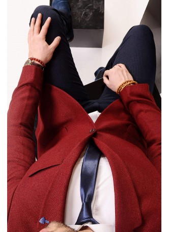 Bordo Blazer Ceket