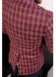 Bordo Çizgili Blazer Ceket