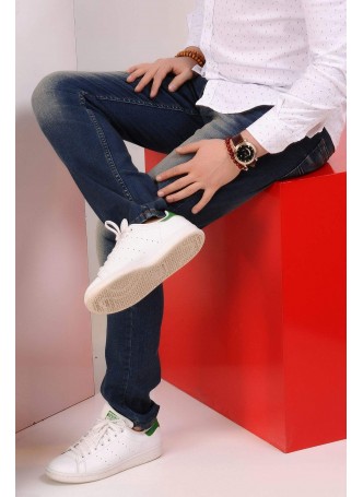 Yıkamalı Lacivert Denim