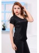Tırtıklı Siyah T-shirt
