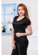 Tırtıklı Siyah T-shirt