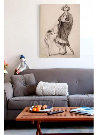 Karakalem Modern Kanvas Tablo